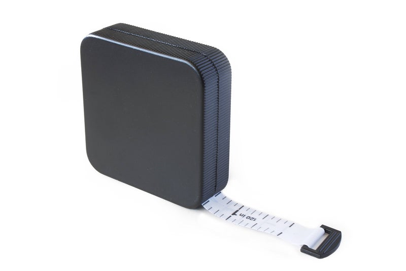 PERFECT MEASURING TAPE شريط قياس مثالي - طويل جداً (120 بوصة) شريط قياس مرن للخياطين. شريط قابل للسحب، مزدوج الجوانب - بوصات حتى 120 وقياس متري حتى 3م (نموذج SR18) أسود - Image 2